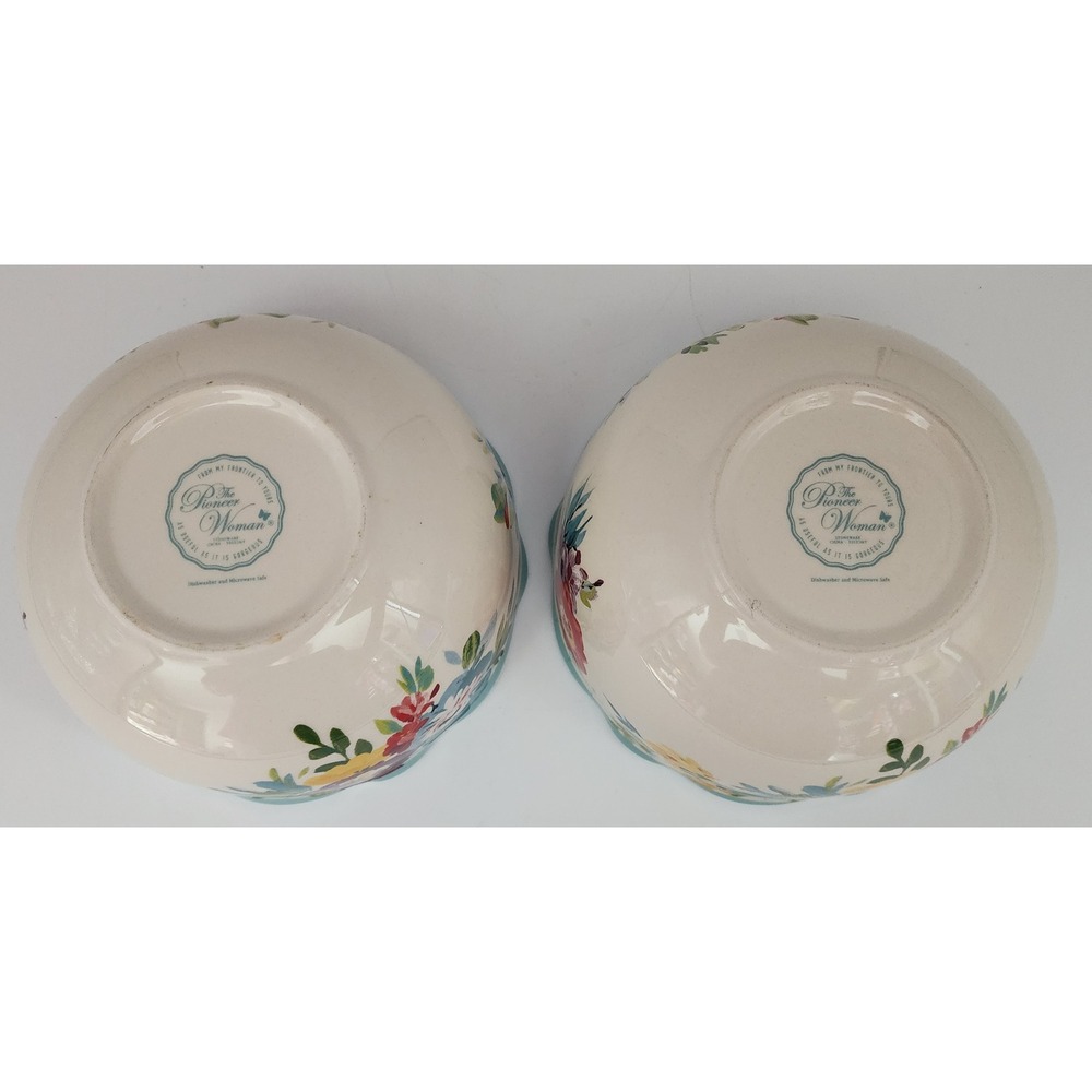 The Pioneer Woman Sweet Romance Blossoms Salad Cereal Bowls 2pc 6in Floral 2020 - Picture 4 of 7